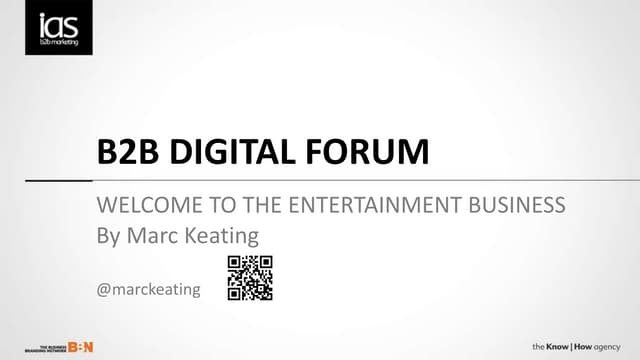 B2B Marketing in a social media world