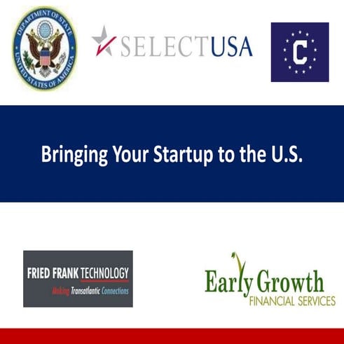 Bringing Your Startup to the U.S.
