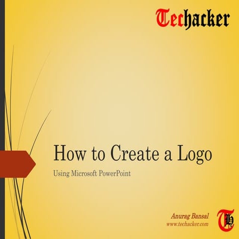How to create a logo using Microsoft Powerpoint?