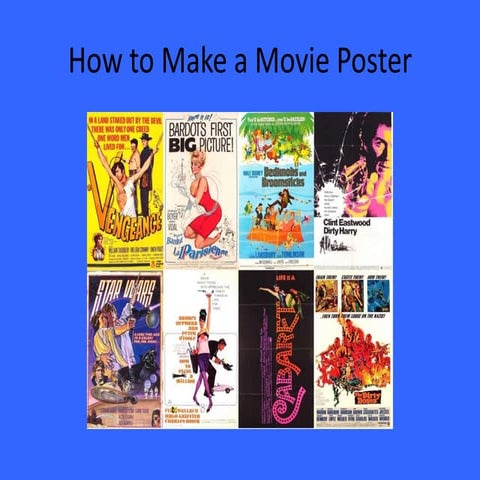 How to Make a Movie Poster