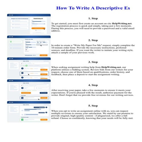 How To Write A Descriptive Es