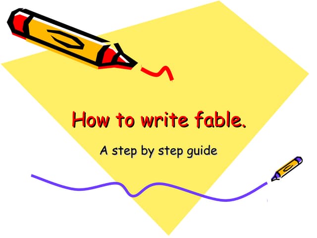 How to write a Fable