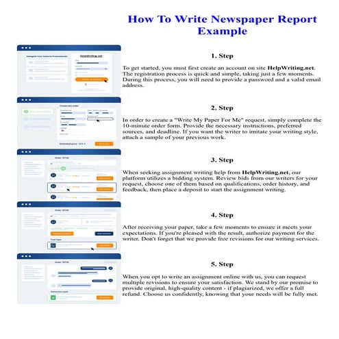 How To Write Newspaper Report Example