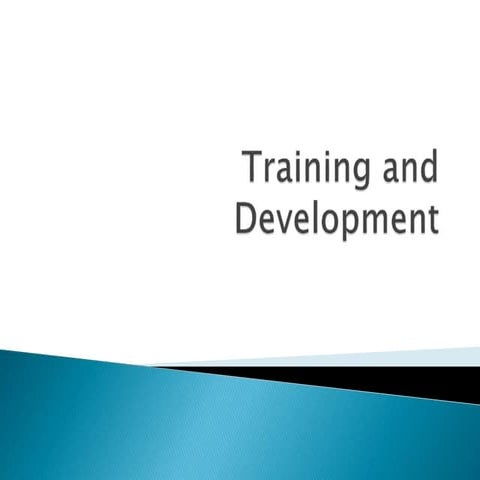 Hrm(training and development)report