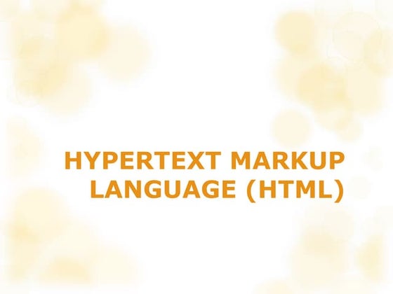 Html Presentation