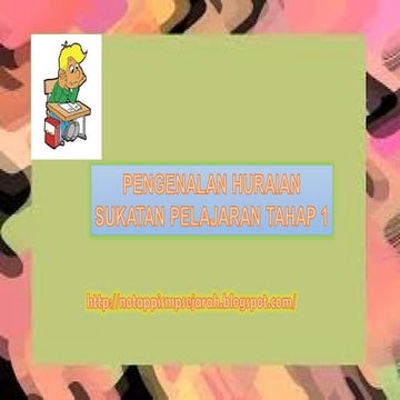 Huraian sukatan pelajaran tahap 1