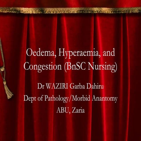 Hyperaemia, Congestion and Oedema.pptx
