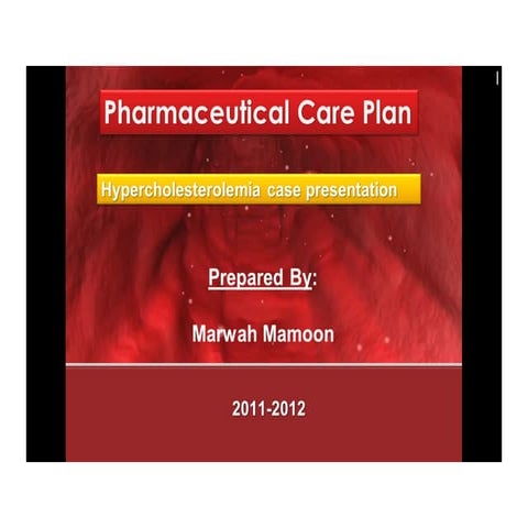 Hypercholesterolemia Case Presentation