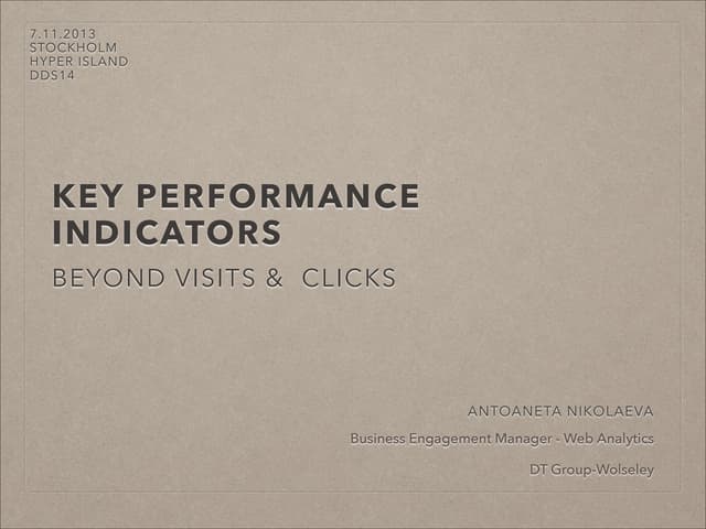 How to develop actionable KPIs for your website