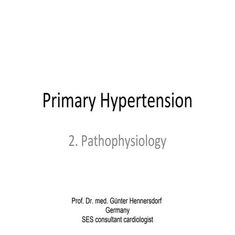 Hypertension 2013 Pathophysiology