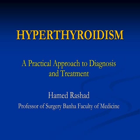 Hyperthyroidism the lect .ppt
