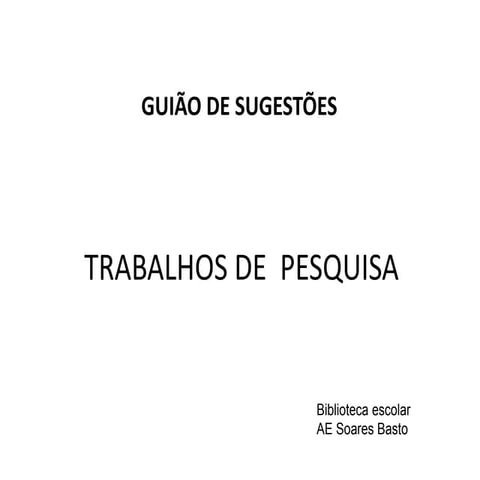 Cartaz temático- trabalhos de  pesquisa - Como apresentar