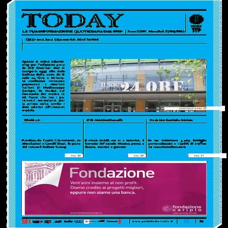 Today Pubblicità Italia, speciale Iab seminar 2012