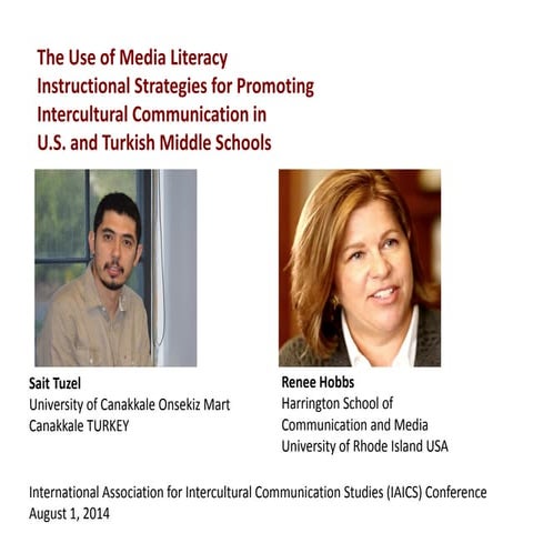 The Use of Media Literacy Instructional Strategies for Promoting Intercultura...