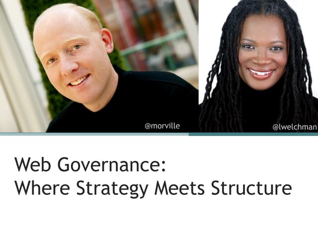 Web Governance: Where Strategy Meets Structure