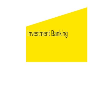 Investment Banking
