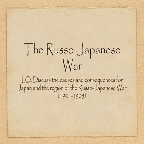 Ibhl russo japanese war
