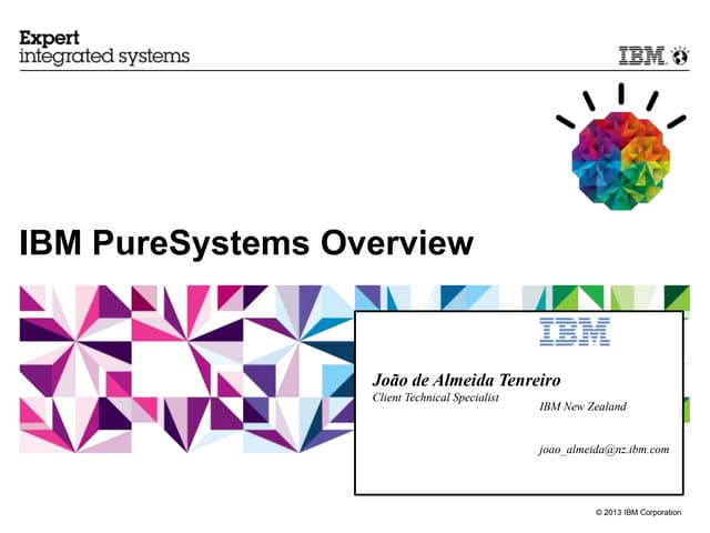 IBM PureSystems - a ground breaking new family of Expert Integrated Systems.