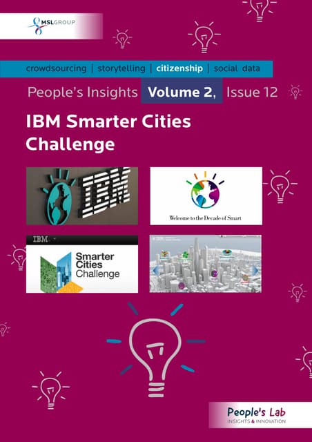 IBM Smarter Cities Challenge: People’s Insights Volume 2, Issue 12