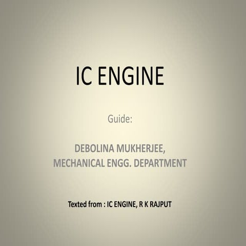 I C ENGINE