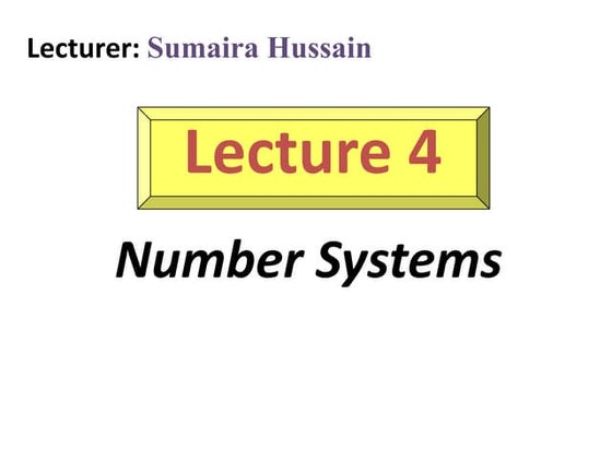 Number Systems