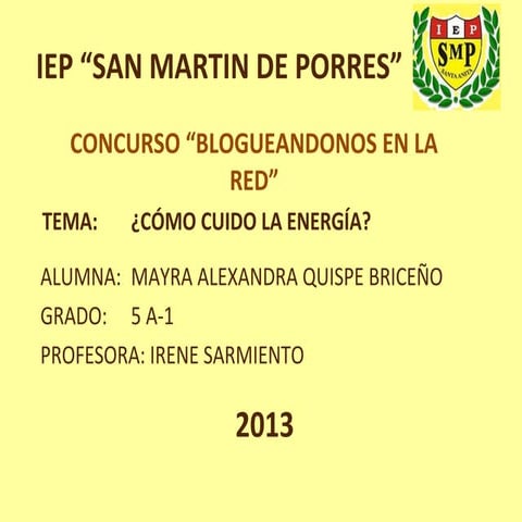 ¿Como cuido la energía?