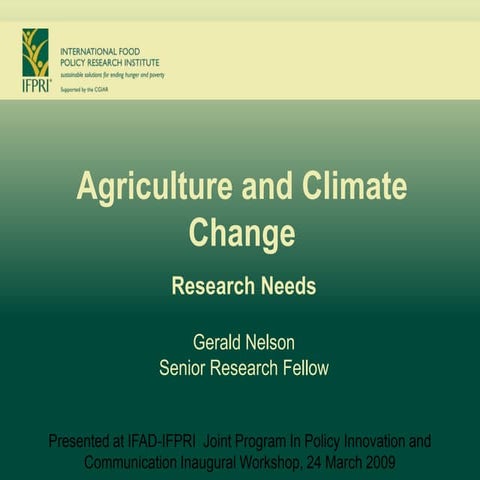 Ifad Ifpri Climate Change