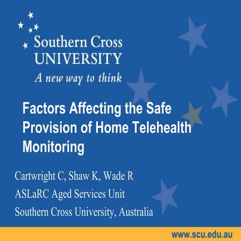 Ifa telehealth presentation may 2012