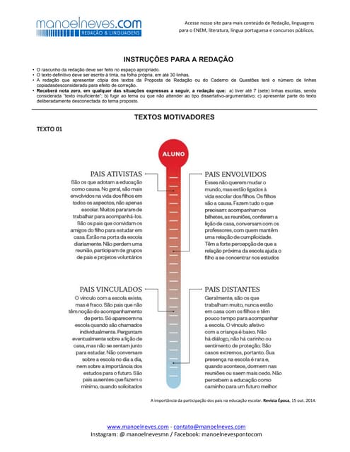 Proposta de redação: A importância da família na formação do cidadão
