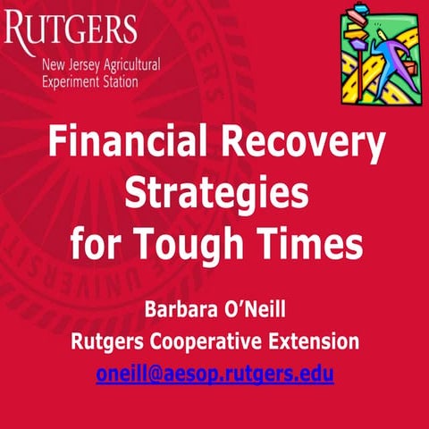 Financial Recovery Strategies For Tough Times