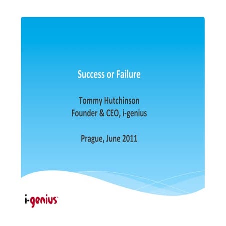 Igenius Prague - STARTUP project - June 11