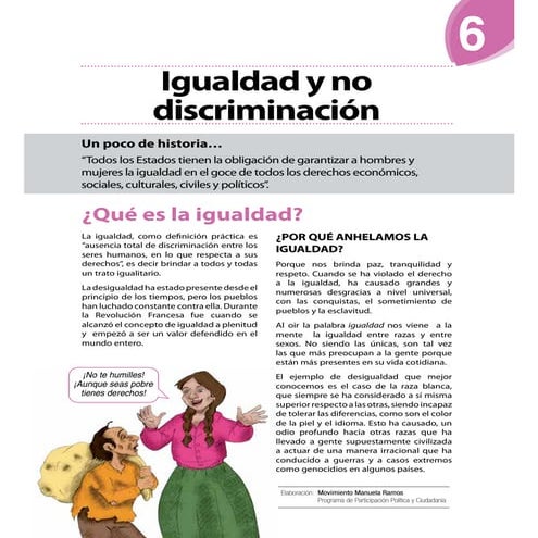 Igualdad y no discriminación