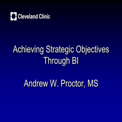 iHT² Health IT Summit Seattle - Andrew Proctor, Sr. Director of Business Inte...