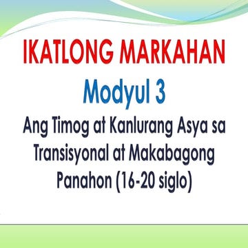 Kolonyalismo at Imperyalismo sa Timog at Kanlurang Asya