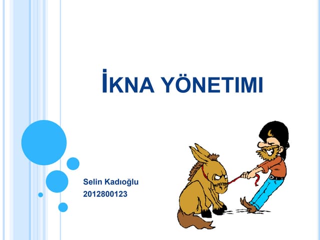 İkna yönetimi sunum