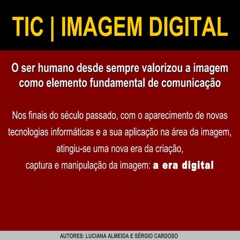 A Imagem Digital