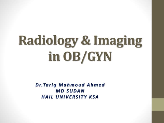 radiology & imaging in OB/GYN