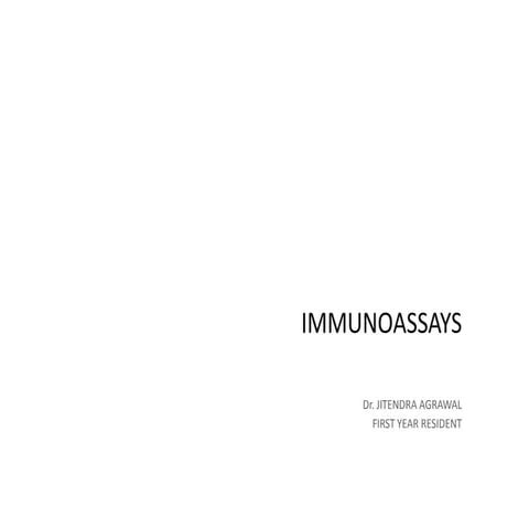 Immunoassay for Pharmacology