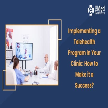 Implementing a Telehealth Program In Your Clinic: How to Make it a Success?