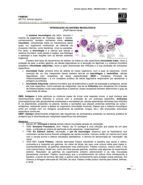 Imunologia i   completa - arlindo