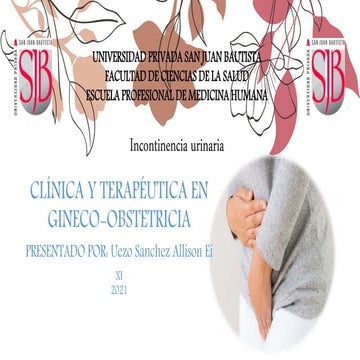 INCONTINENCIA URINARIA 