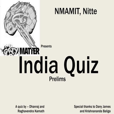 India quiz prelims