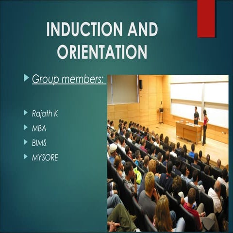 Induction and orientation in HRM