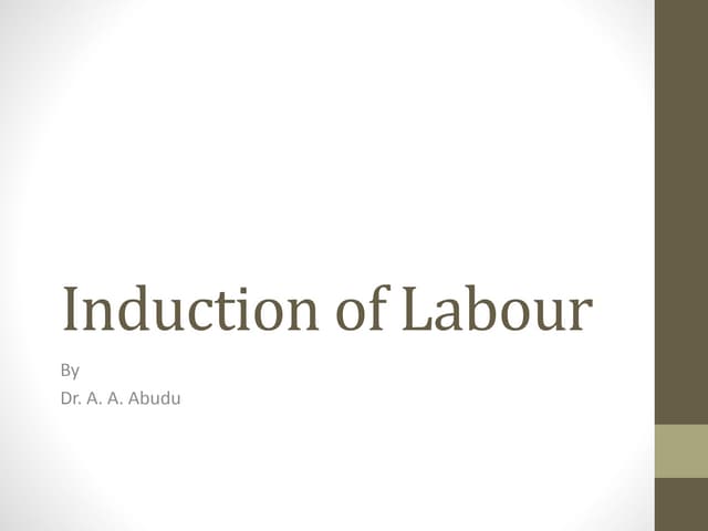 Induction of labour