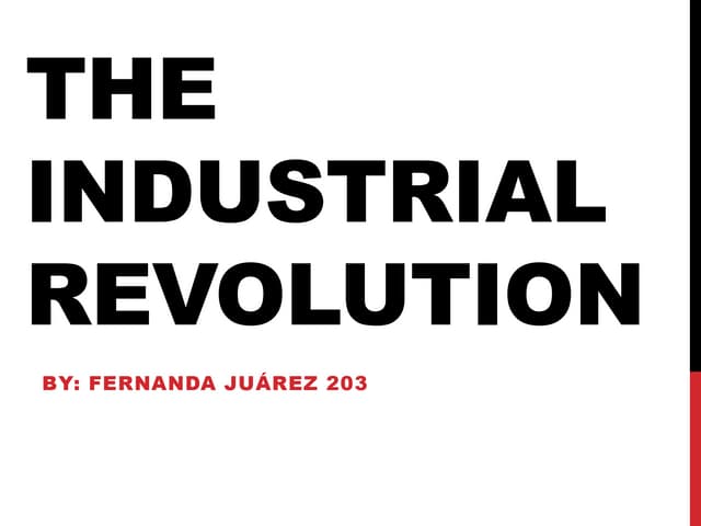 Industrial revolution