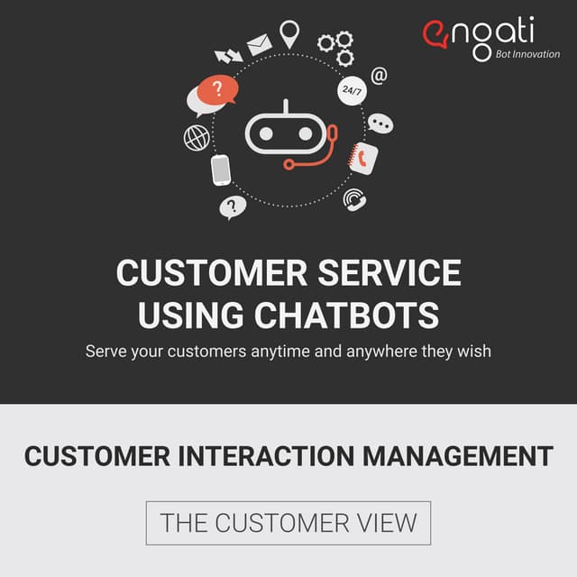 Customer service using Engati chatbot