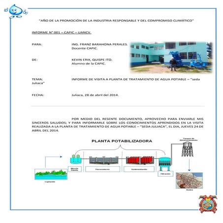 Informe visita tecnica sedajuliaca
