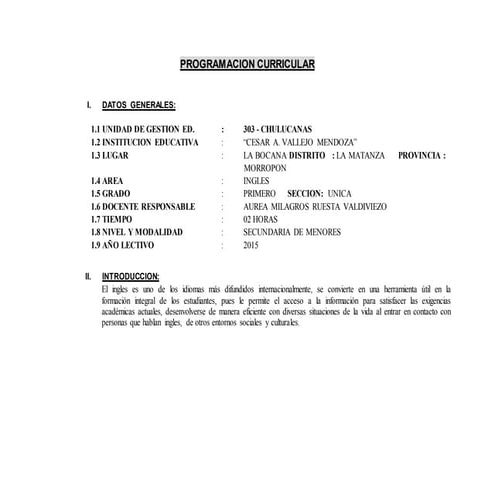 Ingles prog. curricular 2015  docx 1