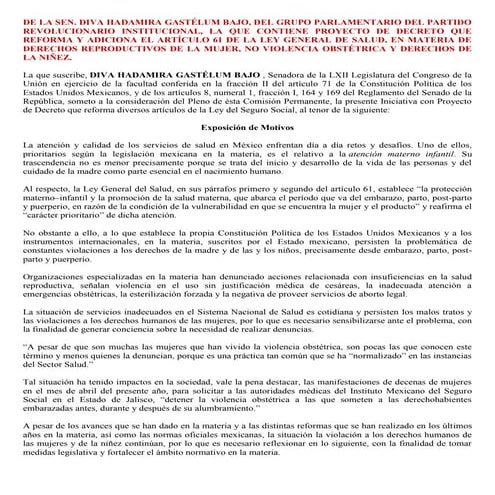 Iniciativa que presenta la Senadora Diva Gastelum para erradicar la violencia...