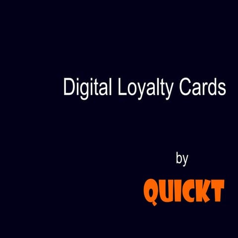 Digital loyalty cards